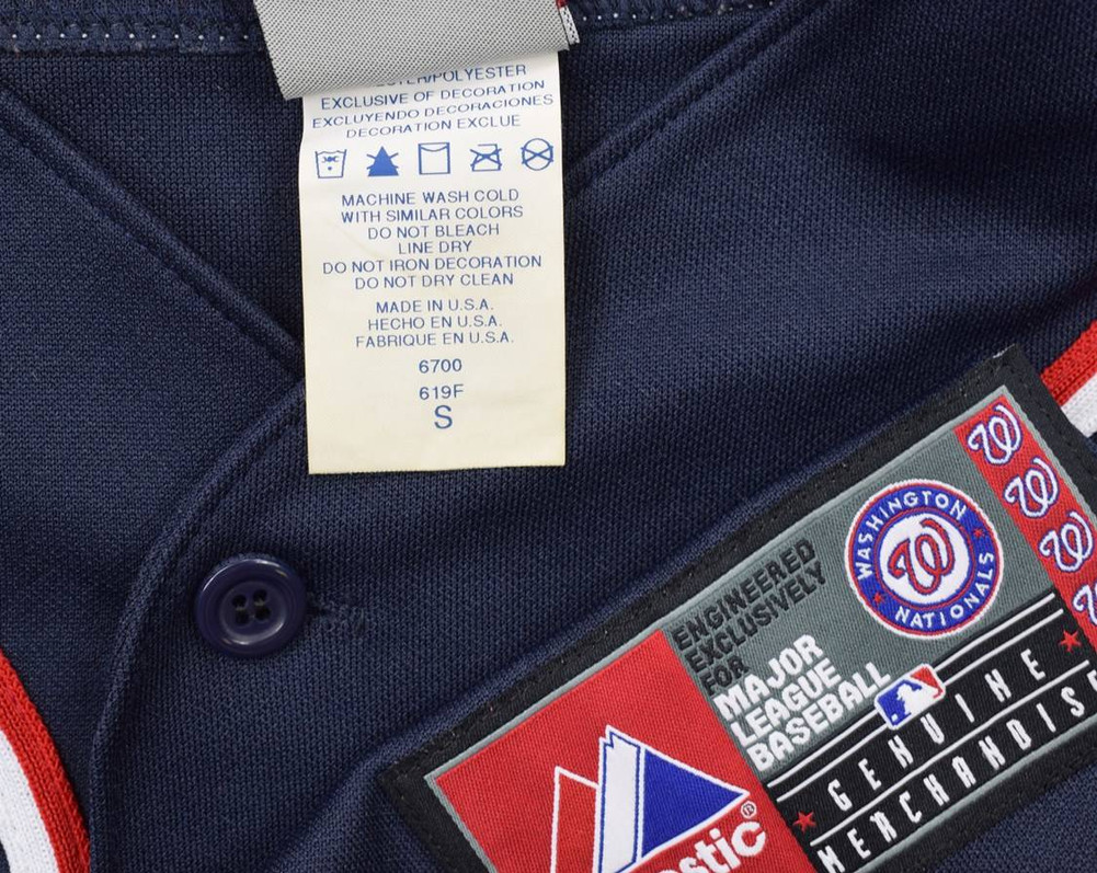 WASHINGTON NATIONALS MLB MAJESTIC SHIRT S