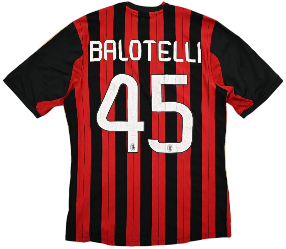2013-14 AC MILAN *BALOTELLI* SHIRT M