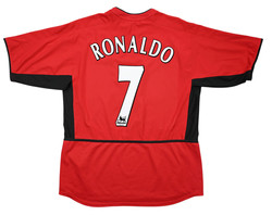 2002-04 MANCHESTER UNITED *RONALDO* SHIRT L