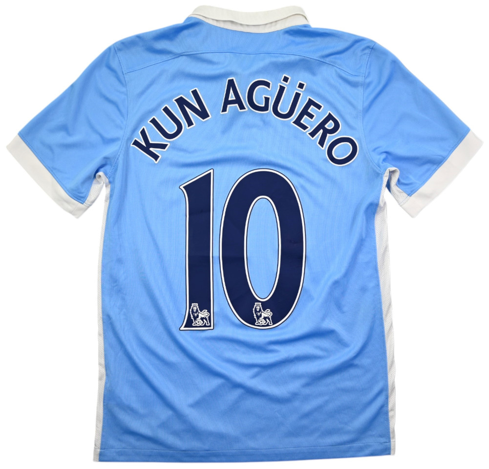 2015-16 MANCHESTER CITY *KUN AGUERO* SHIRT S
