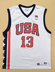 USA *DUNCAN* BASKETBALL SHIRT L