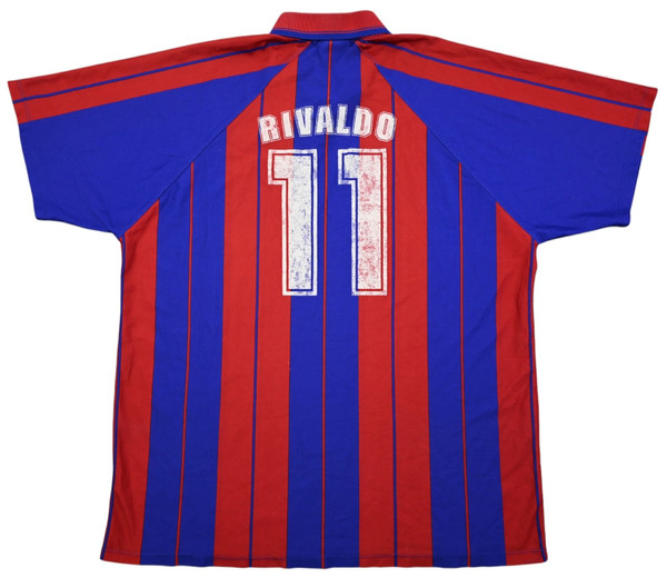 1997-98 BARCELONA *RIVALDO* SHIRT XL