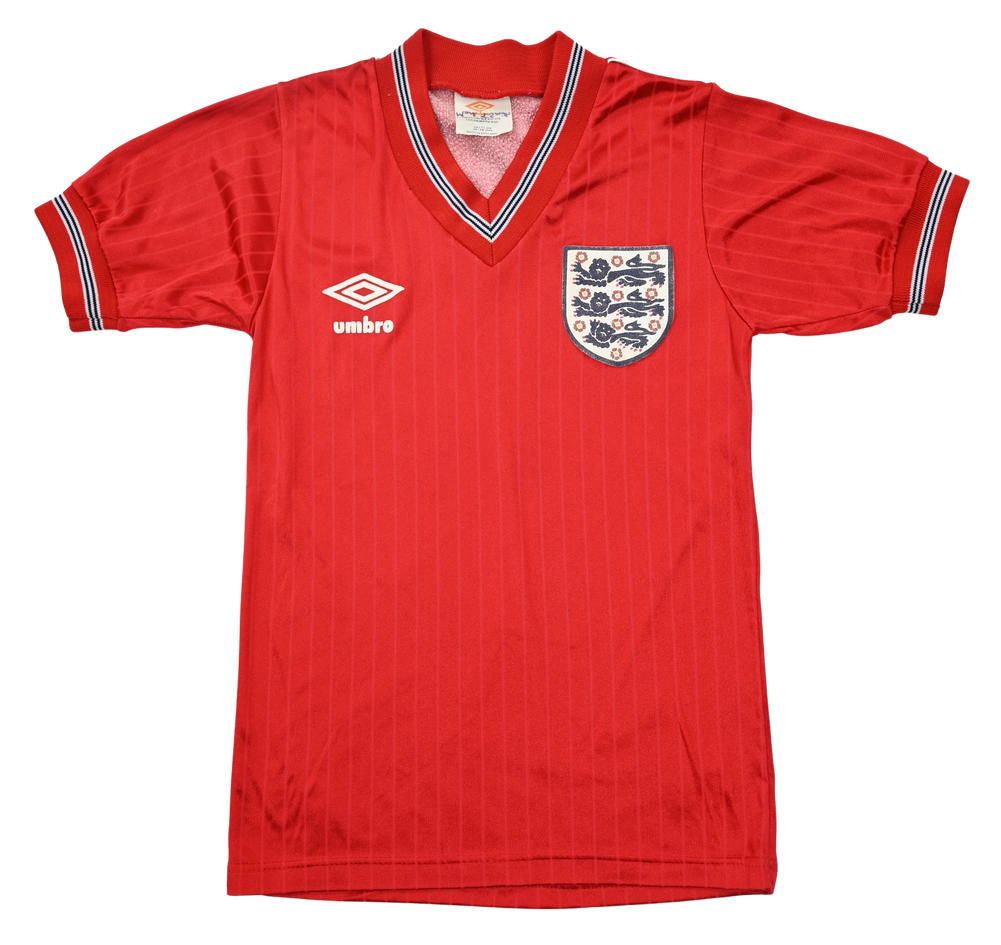 1984-87 ENGLAND KOSZULKA XS. BOYS