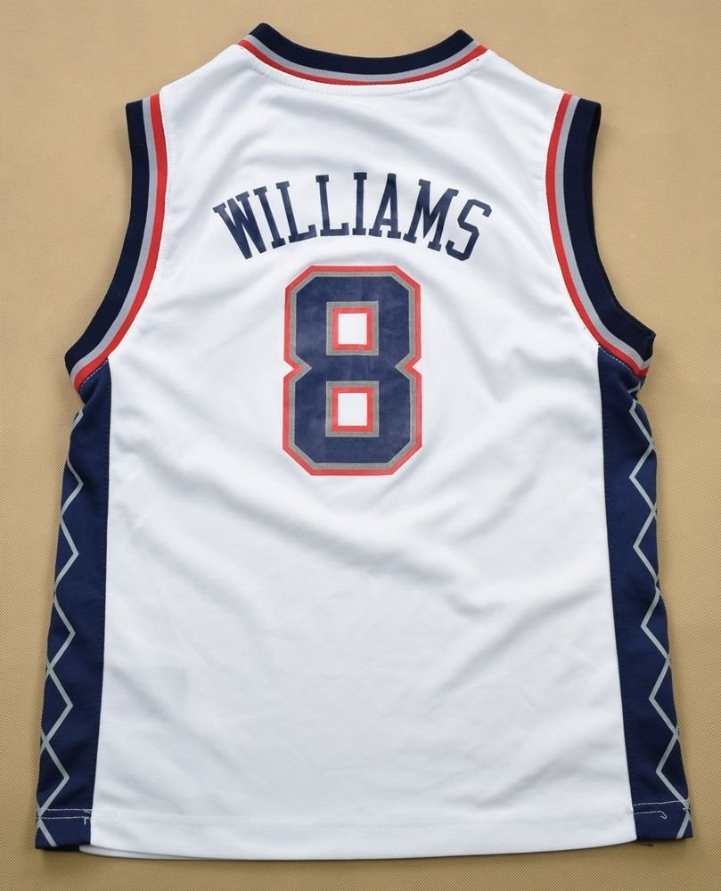 NEW JERSEY NETS *WILLIAMS* NBA ADIDAS SHIRT M. BOYS