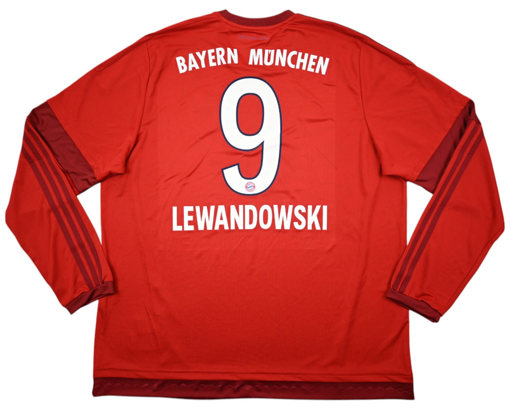 2015-16 BAYERN MUNCHEN *LEWANDOWSKI* LONGSLEEVE KOSZULKA XXL