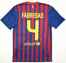 2011-12 FC BARCELONA *FABREGAS* SHIRT S