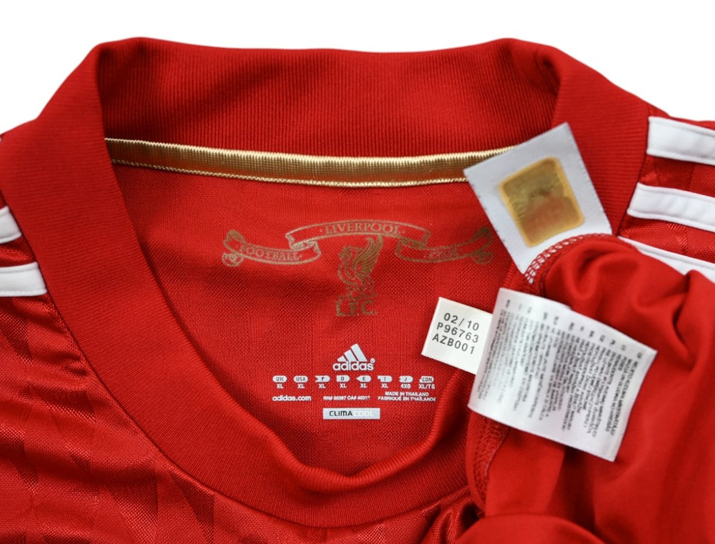 2010-12 LIVERPOOL *GERRARD* SHIRT XL