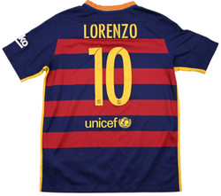 2015-16 FC BARCELONA *LORENZO* SHIRT XL. BOYS