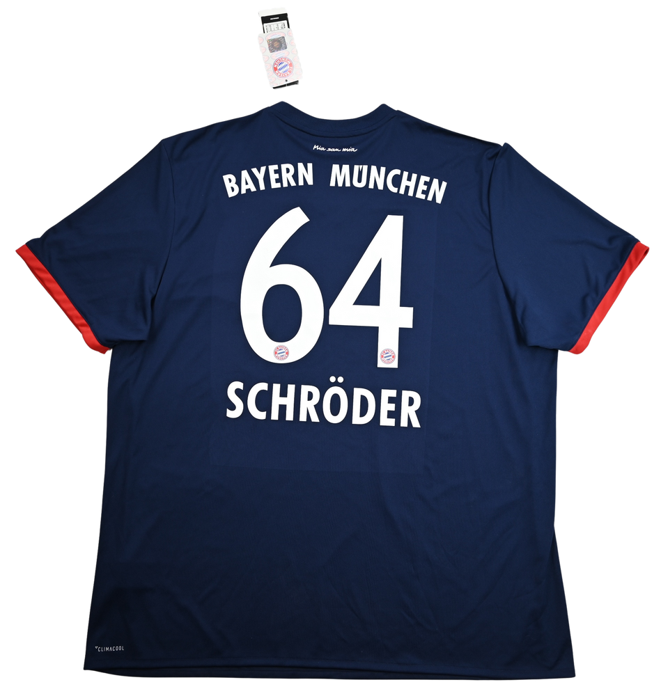 2017-18 BAYERN MUNCHEN *SCHRODER* SHIRT 2XL