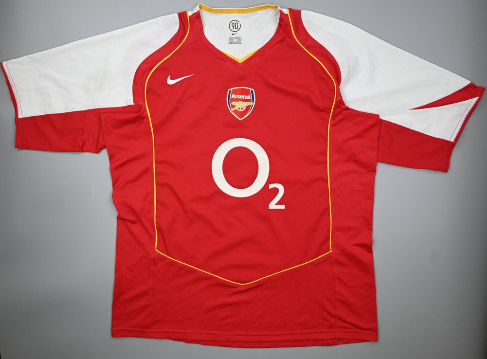 2004-05 ARSENAL LONDON *BERGKAMP* SHIRT XL