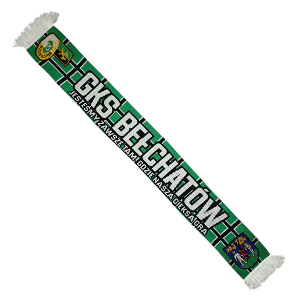 GKS BELCHATOW JESTESMY ZAWSZE TAM GDZIE NASZA GIEKSA GRA SCARF