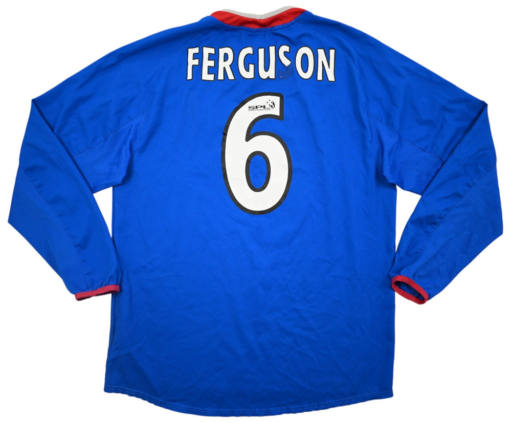 2003-05 GLASGOW RANGERS *FERGUSON* LONGSLEEVE SHIRT M