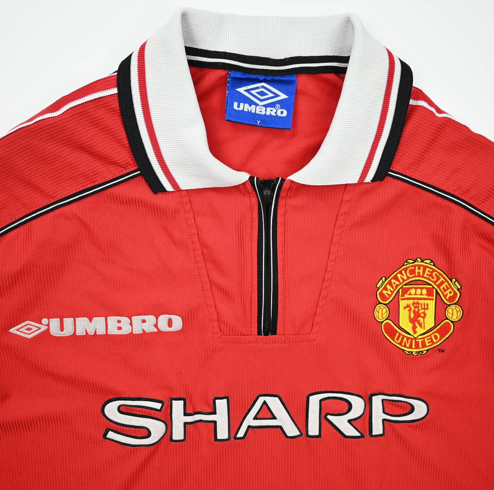 1998-00 MANCHESTER UNITED SHIRT XS/Y