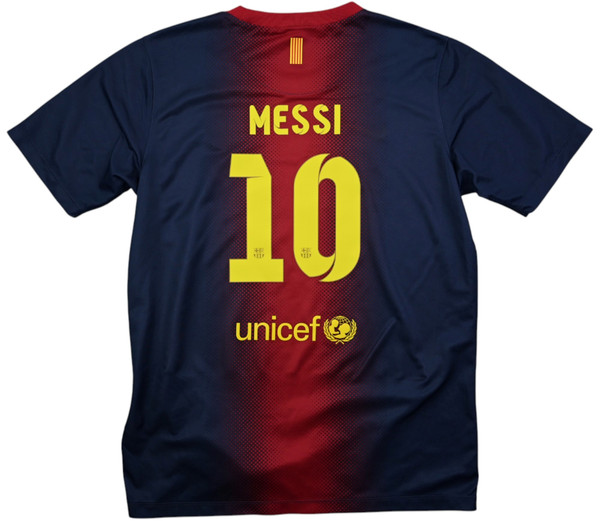 2012-13 BARCELONA *MESSI* SHIRT XL. BOYS