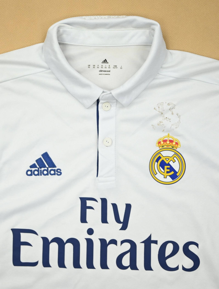 2016-17 REAL MADRID SHIRT XS