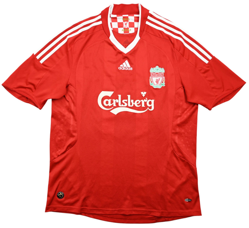 2008-10 LIVERPOOL *GERRARD* SHIRT L