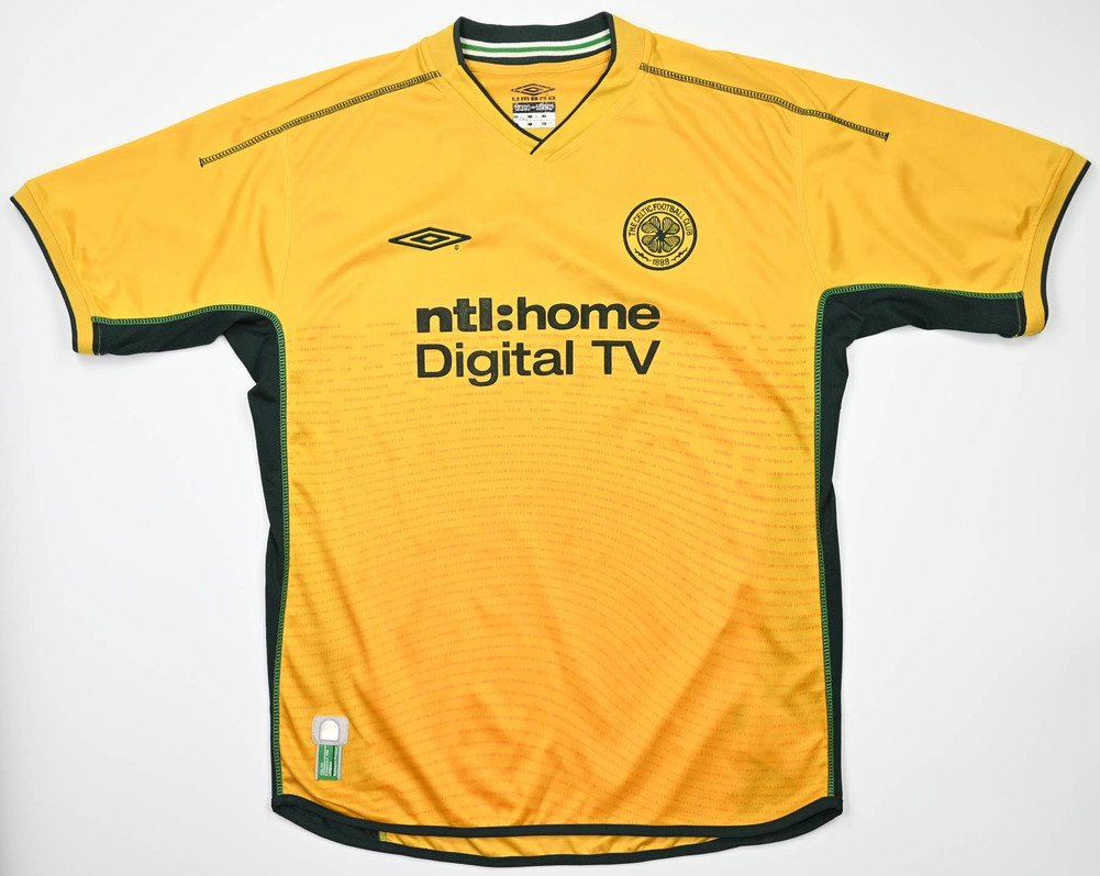 2002-03 CELTIC GLASGOW *MORAVCIK* SHIRT L