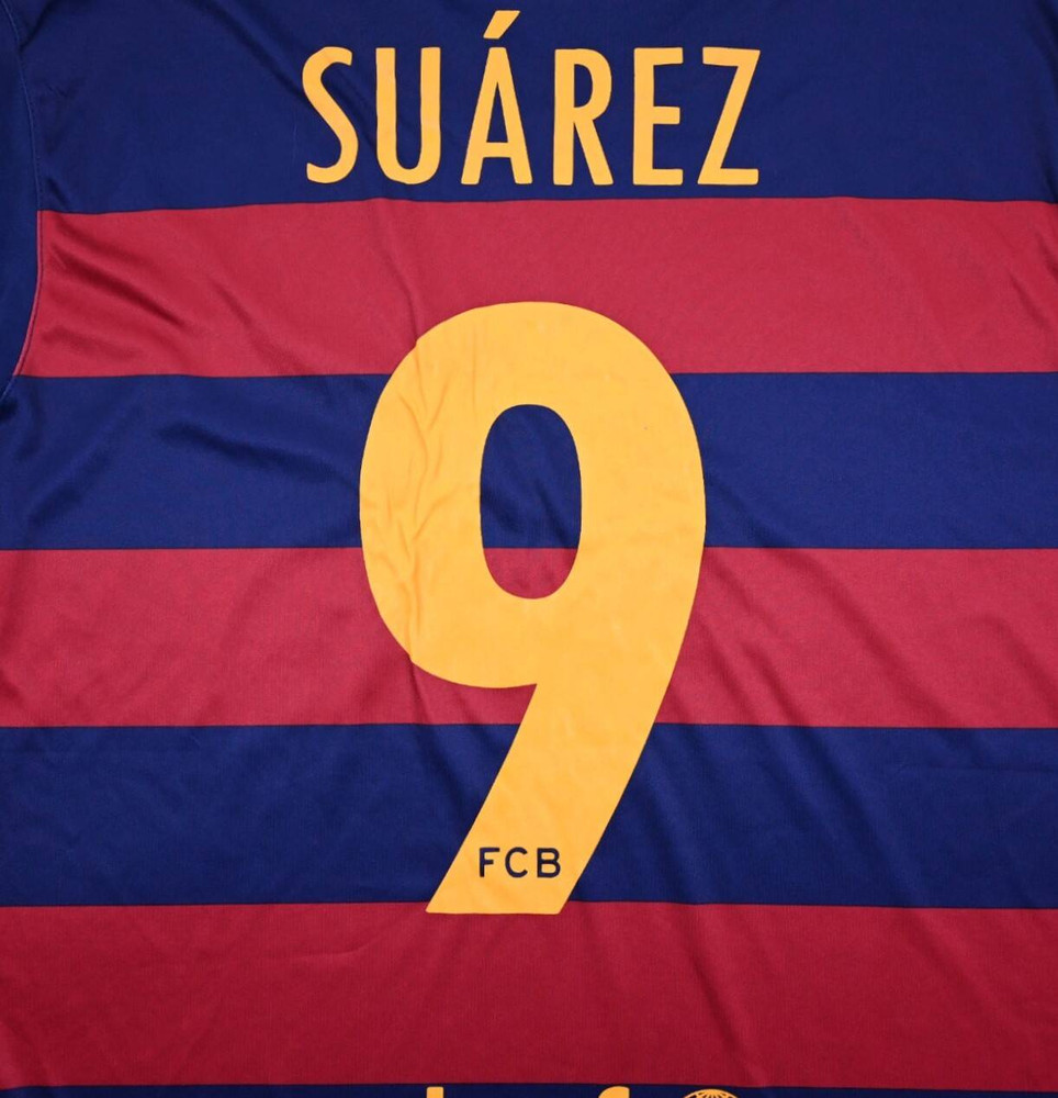2015-16 FC BARCELONA *SUAREZ* KOSZULKA L