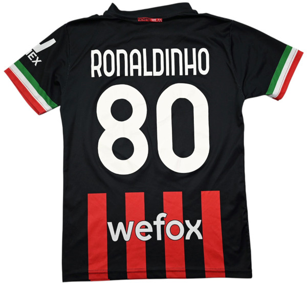 2022-23 AC MILAN *RONALDINHO* SHIRT M. BOYS