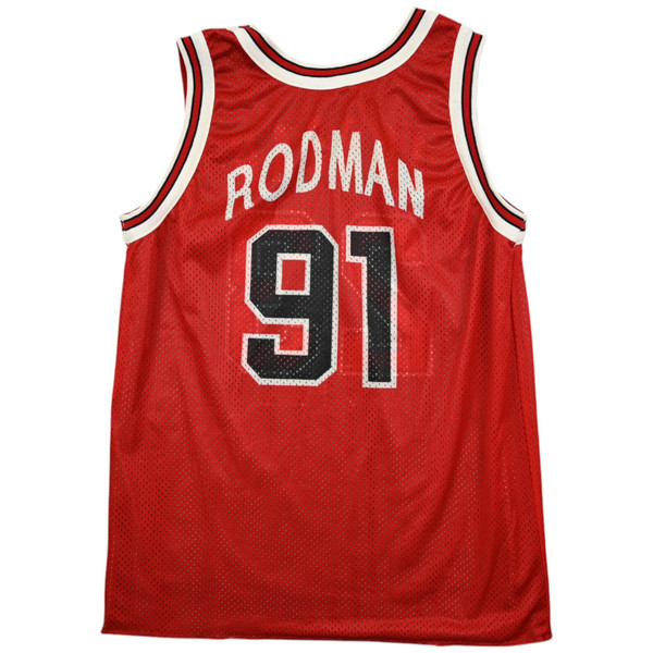 CHICAGO BULLS *RODMAN/JORDAN* NBA SHIRT L