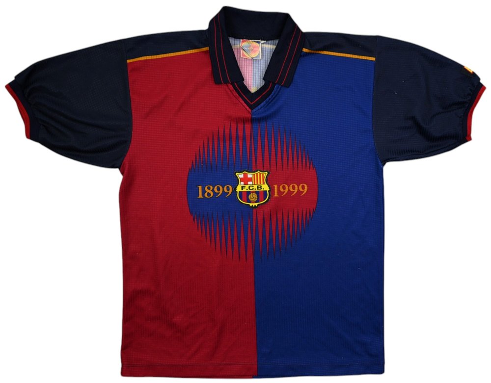 1999-00 FC BARCELONA *KLUIVERT* SHIRT S