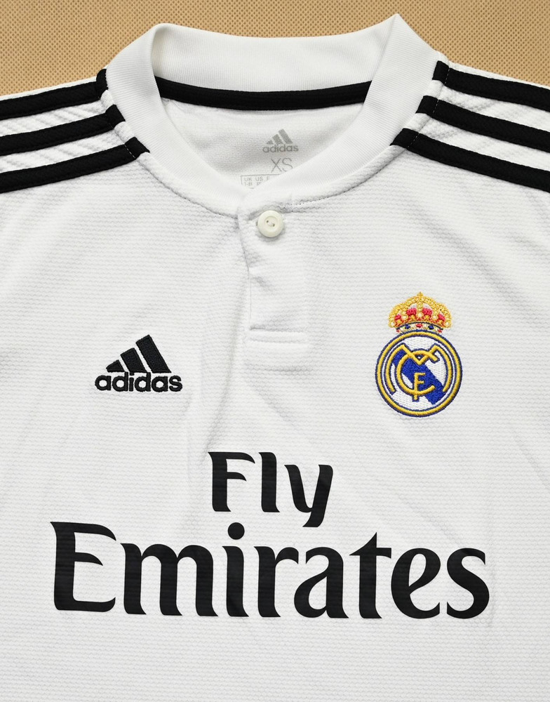 2018-19 REAL MADRID SHIRT XS. BOYS