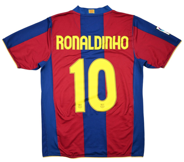 2007-08 BARCELONA *RONALDINHO* KOSZULKA S