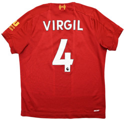 2019-20 LIVERPOOL *VIRGIL* SHIRT M. BOYS