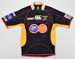 NEWPORT GWENT DRAGONS RUGBY CANTERBURY SHIRT S