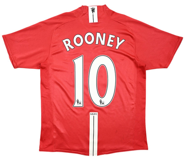2007-09 MANCHESTER UNITED *ROONEY* SHIRT M