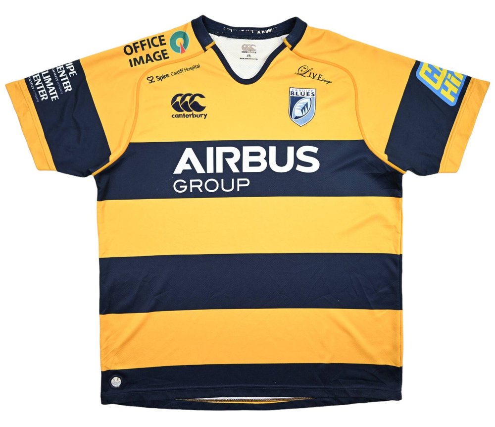 CARDIFF BLUES RUGBY SHIRT XXL