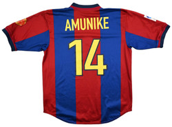 1998-99 FC BARCELONA *AMUNIKE* SHIRT L