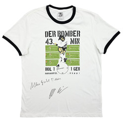 GERMANY DER BOMBER 43min GERD MILLER SIGN SHIRT L 