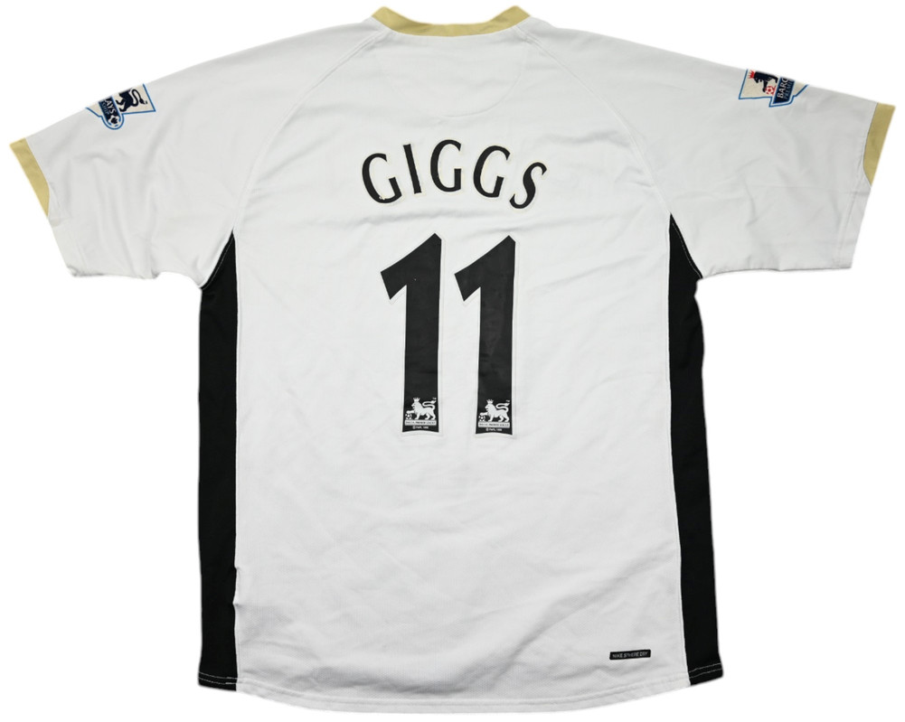 2006-08 MANCHESTER UNITED *GIGGS* SHIRT L