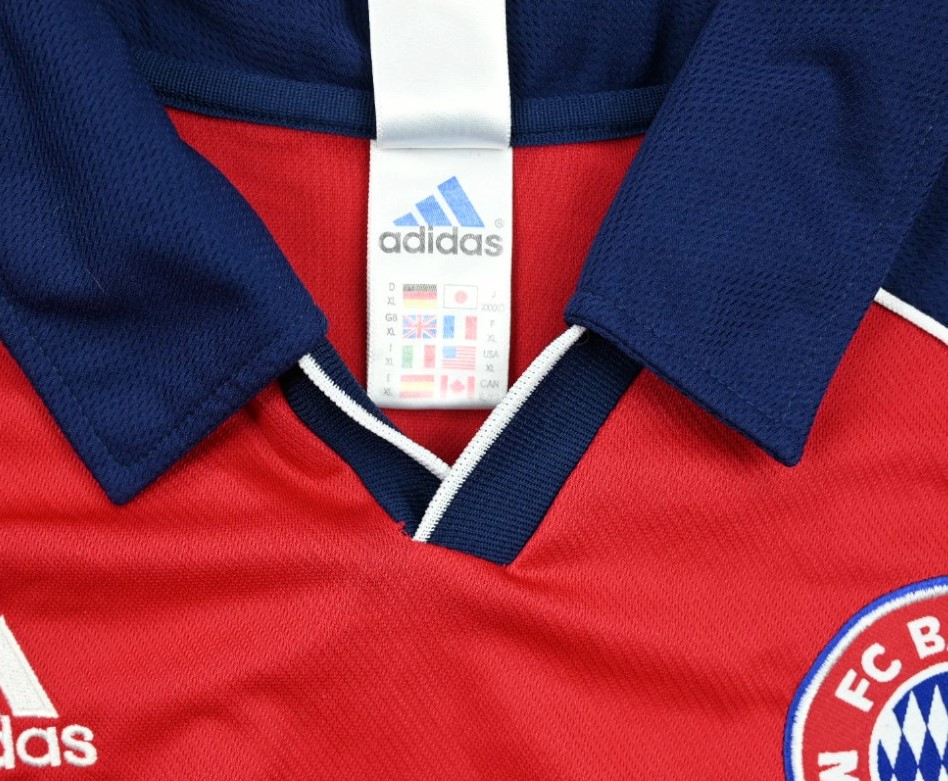 1999-01 BAYERN MUNCHEN ADIDAS PLAYER ISSUE HOME SHIRT L/S *MINT* XL
