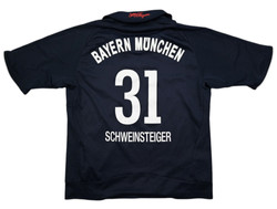 2008-09 BAYERN MUNCHEN *SCHWEINSTEIGER* SHIRT XS. BOYS