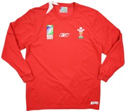 WALES RUGBY REEBOK LONGSLEEVE SHIRT XL