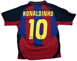 2003-04 BARCELONA *RONALDINHO* SHIRT S