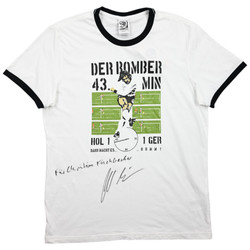 GERMANY DER BOMBER 43min GERD MILLER SIGN SHIRT L 