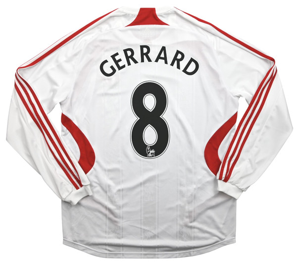 2007-08 LIVERPOOL *GERRARD* LONGSLEEVE KOSZULKA L