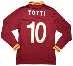 2013-14 AS ROMA *TOTTI* LONGSLEEVE KOSZULKA S