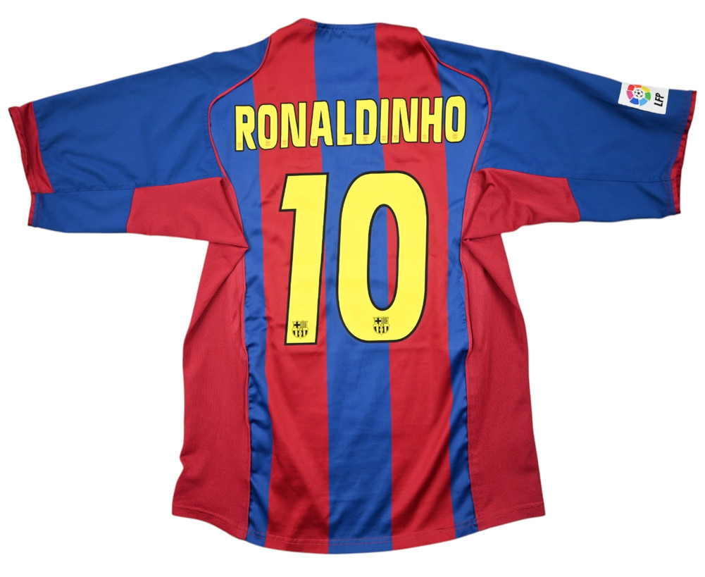 2004-05 BARCELONA *RONALDINHO* KOSZULKA M