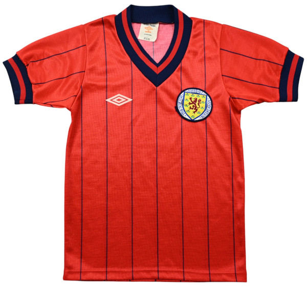 1982-85 SCOTLAND SHIRT XS. BOYS