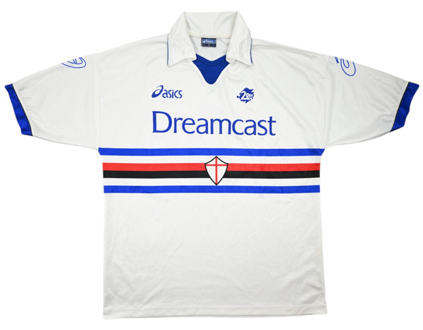1999-00 SAMPDORIA #8 MATCH ISSUE SHIRT L