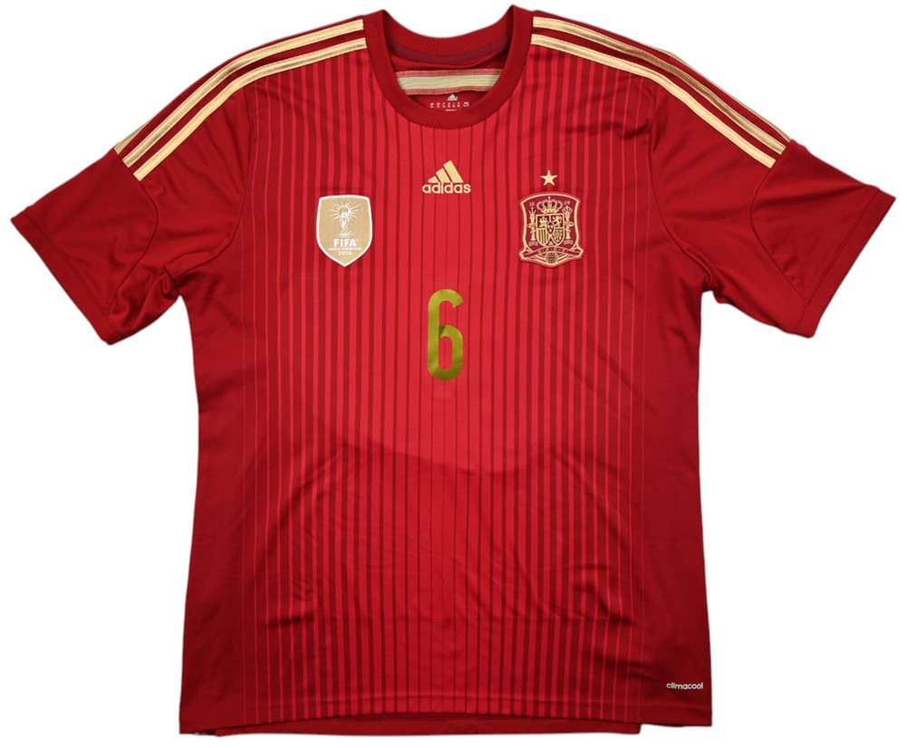 2013-15 SPAIN *A. INIESTA* SHIRT XL