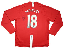 2007-09 MANCHESTER UNITED *SCHOLES* LONGSLEEVE KOSZULKA XL