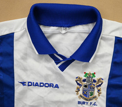 1999-01 BURY FC SHIRT S. BOYS