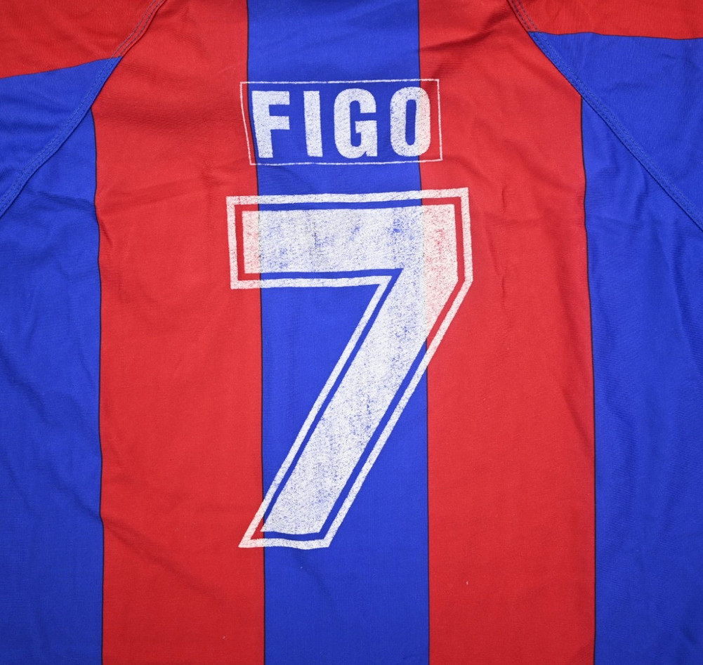 1995-97 FC BARCELONA *FIGO* SHIRT L