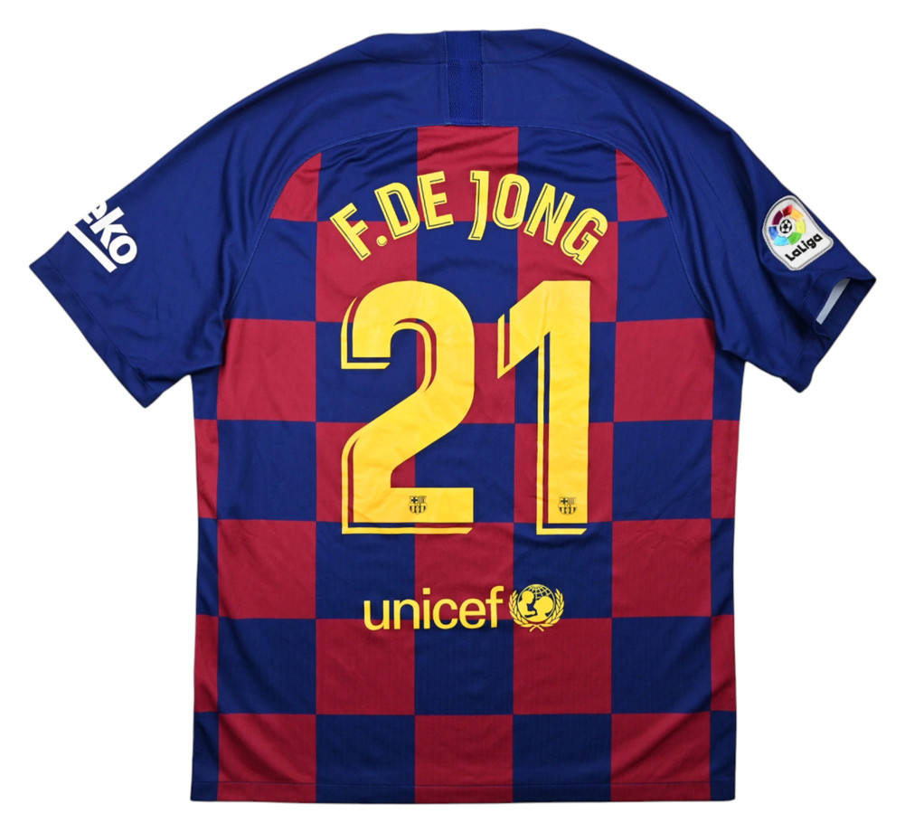2019-20 BARCELONA *F. DE JONG* SHIRT L