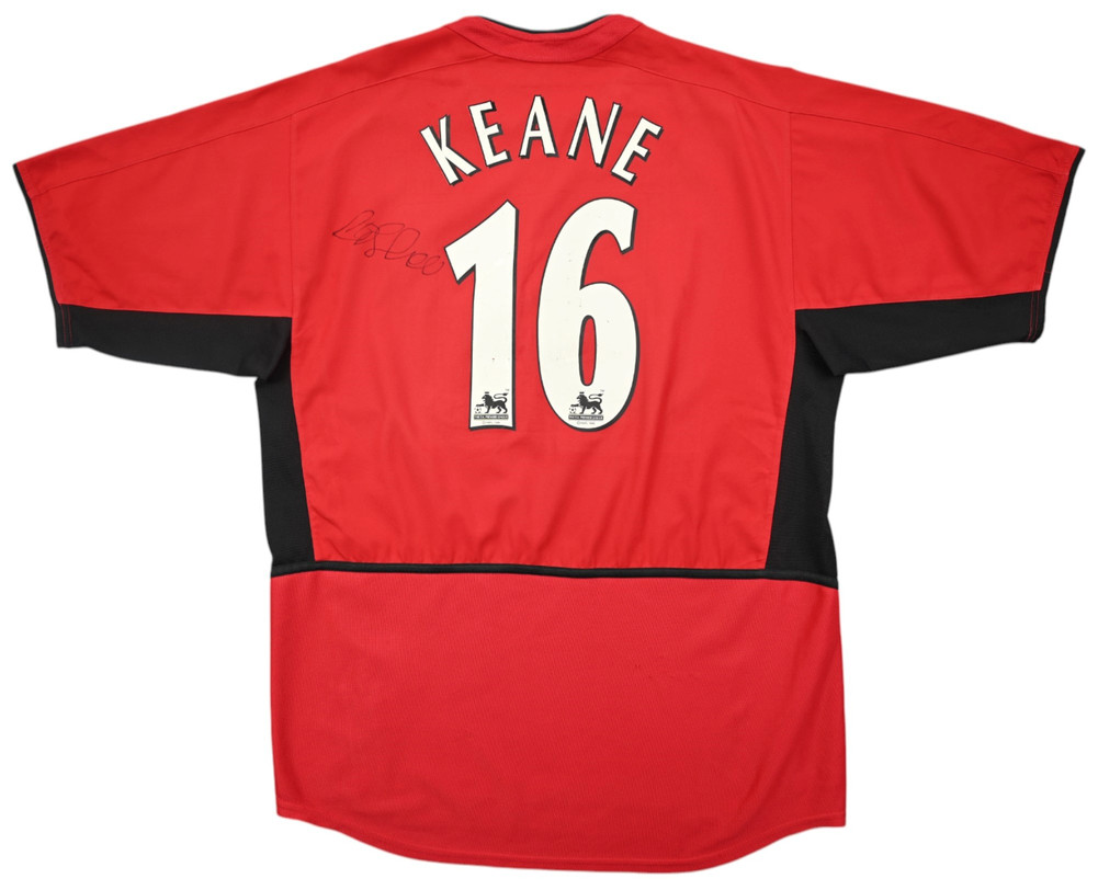 2002-04 MANCHESTER UNITED *KEANE* SHIRT L